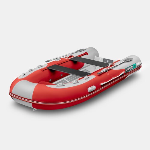 Надувная лодка RIB GLADIATOR AL 380 красно-белый (СПб)