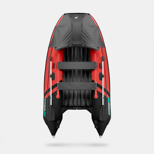 Надувная лодка GLADIATOR E330PRO красно-черный