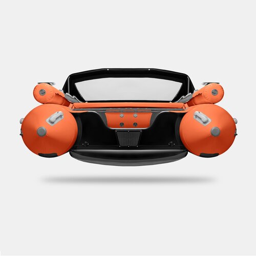 Надувная лодка GLADIATOR E420X оранжево-темносерый