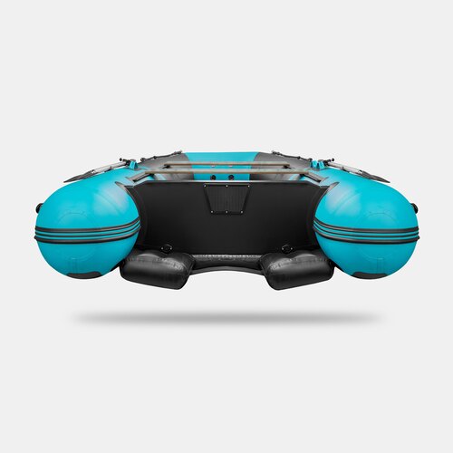 Надувная лодка GLADIATOR E420S JET черно-бирюзовый