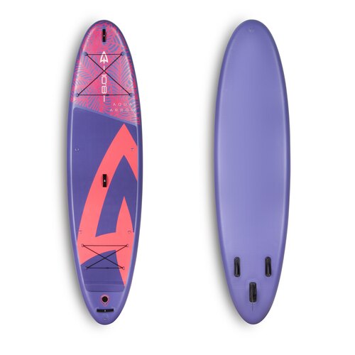 SUP доска надувная Aqua Arrow 10.8 ART Purple Leaf, новинка 2026